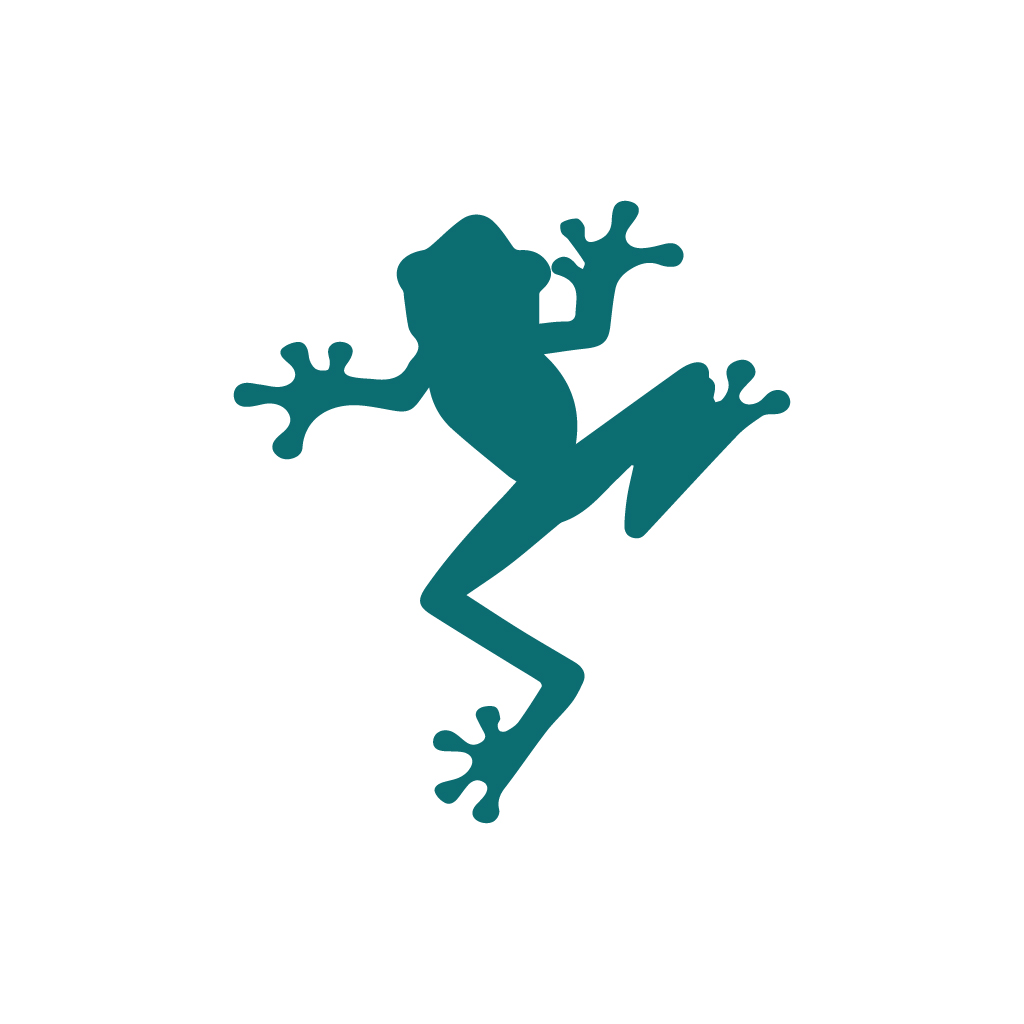 Frogster app-ikon – affärssystem för serviceföretag